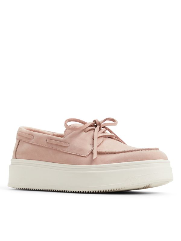 WILDBREEZE - נעלי מוקסין מעור עם דוגמא פרחונית לנשים