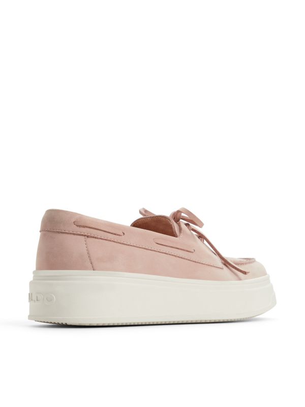 WILDBREEZE - נעלי מוקסין מעור עם דוגמא פרחונית לנשים