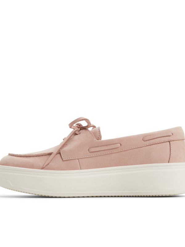 WILDBREEZE - נעלי מוקסין מעור עם דוגמא פרחונית לנשים