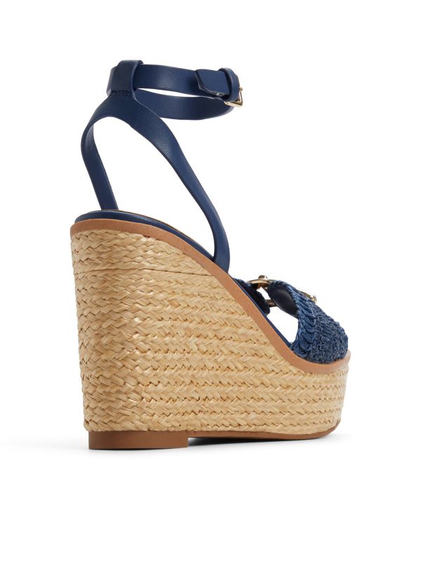 Ybylin - סנדלים קלועים עם עקב רוקי לנשים