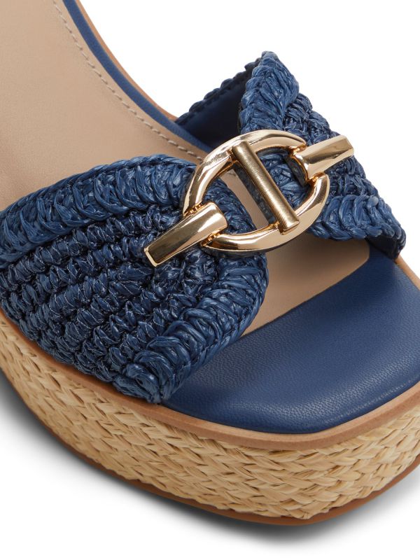 Ybylin - סנדלים קלועים עם עקב רוקי לנשים