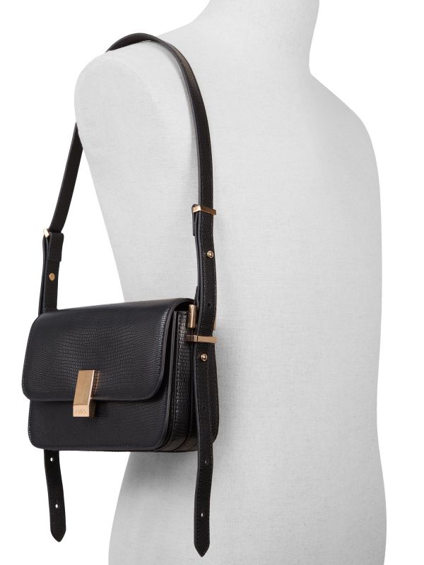 ETEINI - תיק צד קופסא במראה עור לנשים