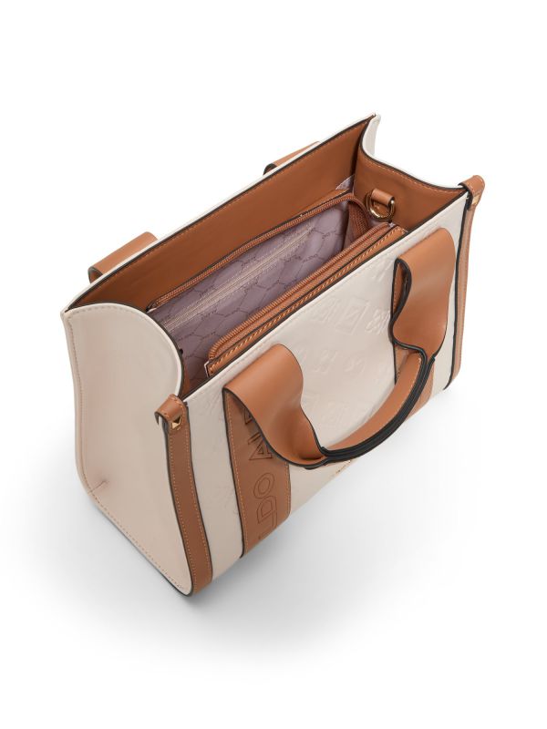 QIANWANN  - תיק צד דוגמת פסים