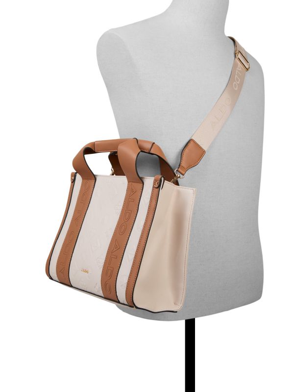 QIANWANN  - תיק צד דוגמת פסים