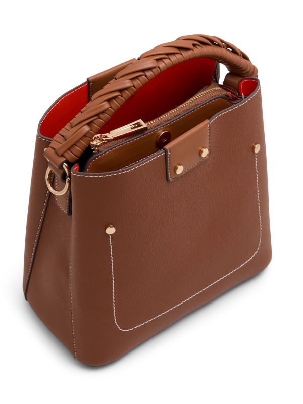 REBEKIA - תיק BUCKET עם רצועה קלועה לנשים