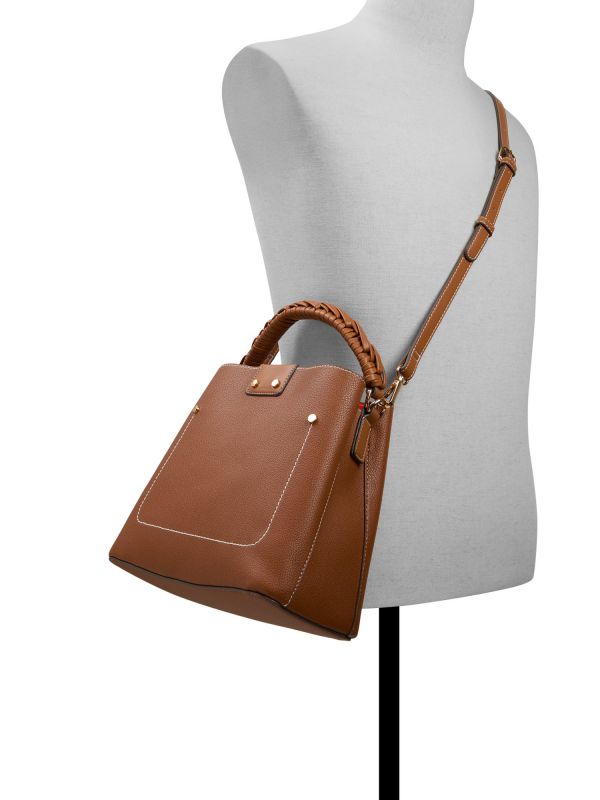 REBEKIA - תיק BUCKET עם רצועה קלועה לנשים