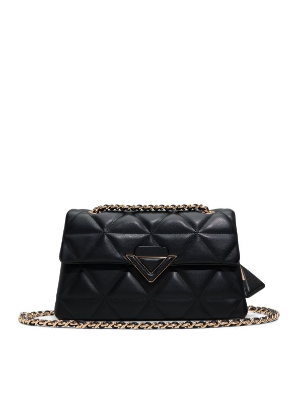 SOFTPUFFQUILT - תיק צד מלבני עם אבזם משולש לנשים