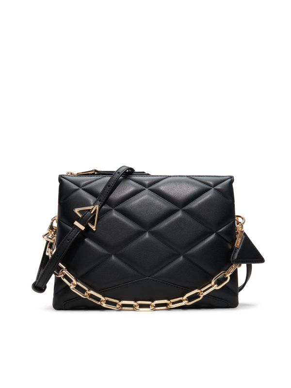 SOFTQUILT - תיק צד מרובע בדוגמת מעויינים לנשים