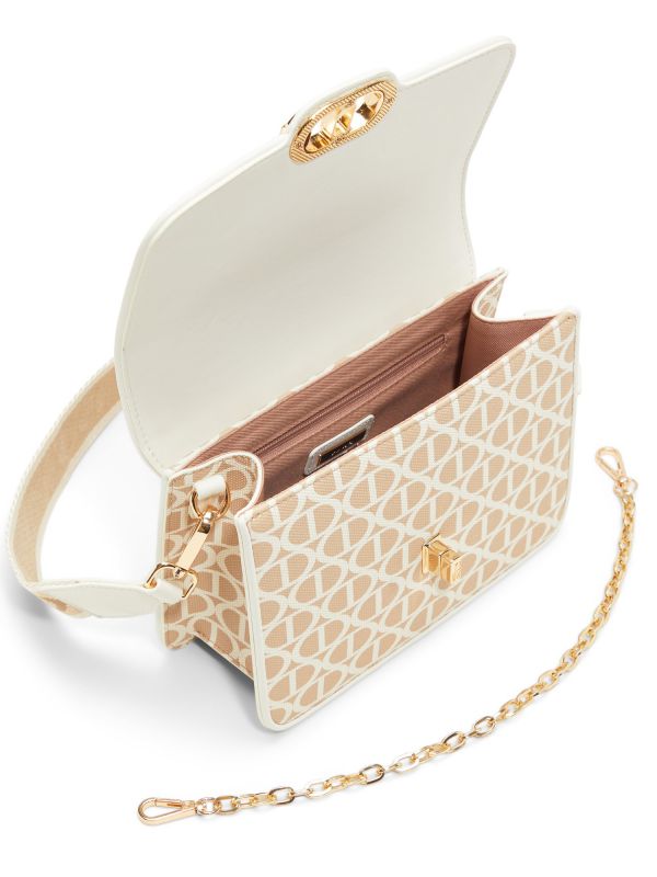 TOULON - תיק צד עם דוגמא גיאומטרית לנשים