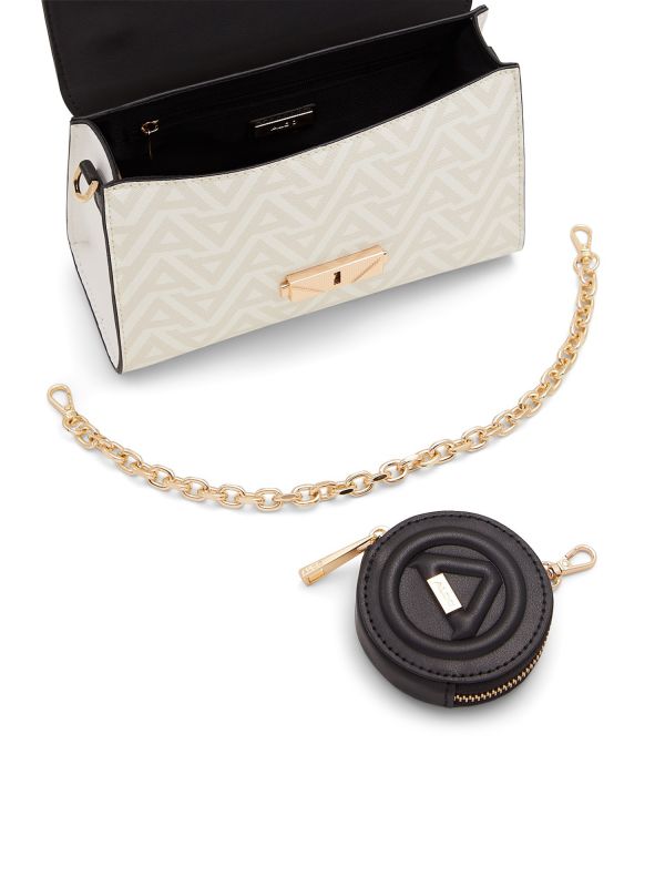 YOURA - תיק מעטפה בדוגמא גיאומטרית לנשים