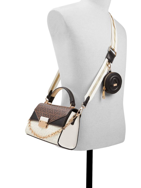 YOURA - תיק מעטפה בדוגמא גיאומטרית לנשים