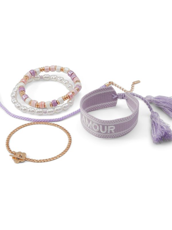 LAMOUR - מארז צמידי פסטל לנשים