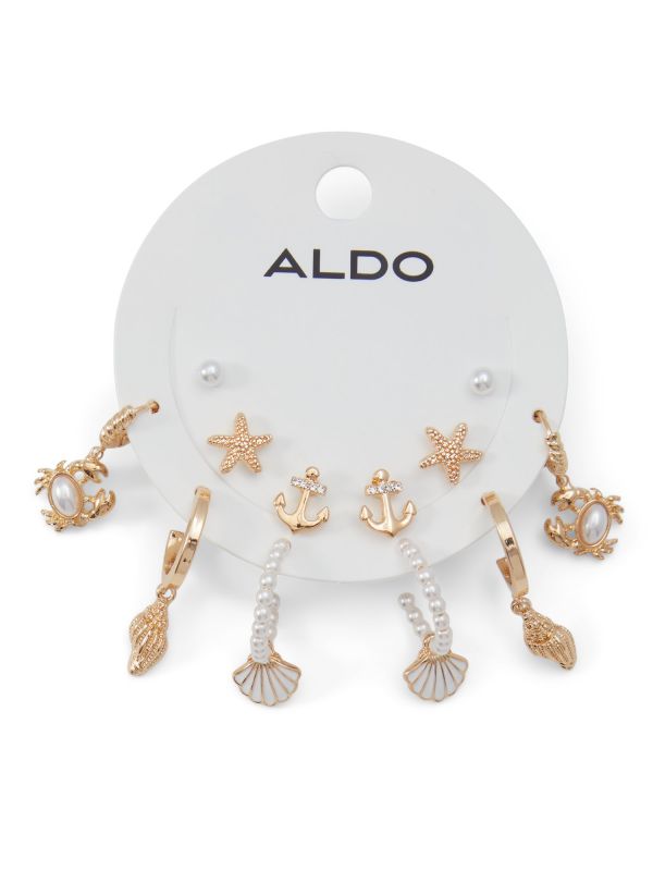 MYANCHOR - מארז עגילי זהב ופנינים לנשים