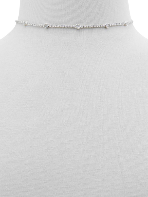 SWEETHEARTS - שרשרת לבבות כסופה