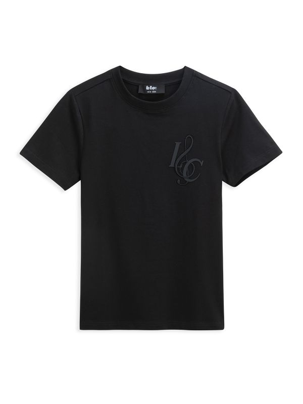 טי שירט קצרה עם הדפס דו צדדי לילדים