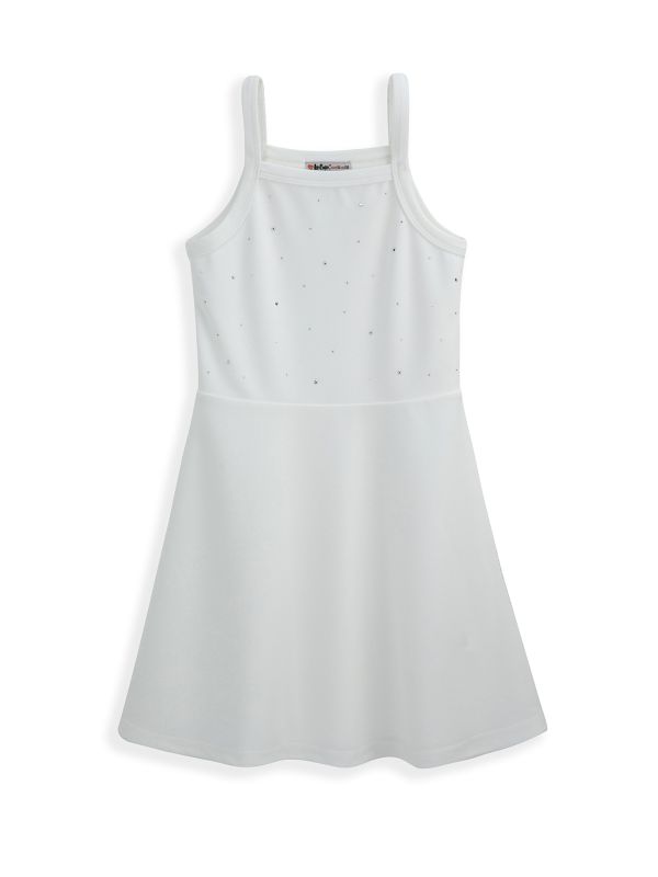 שמלת גופייה עם אבנים לילדות