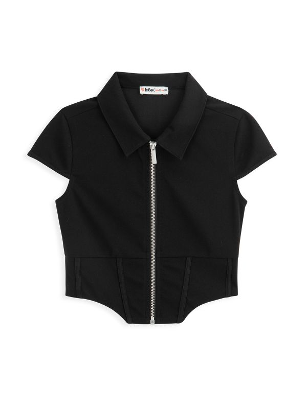 חולצת רוכסן בסגנון מחוך לילדות