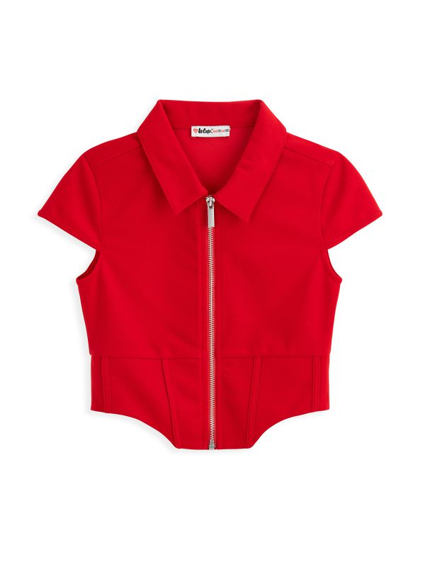 חולצת רוכסן בסגנון מחוך לילדות